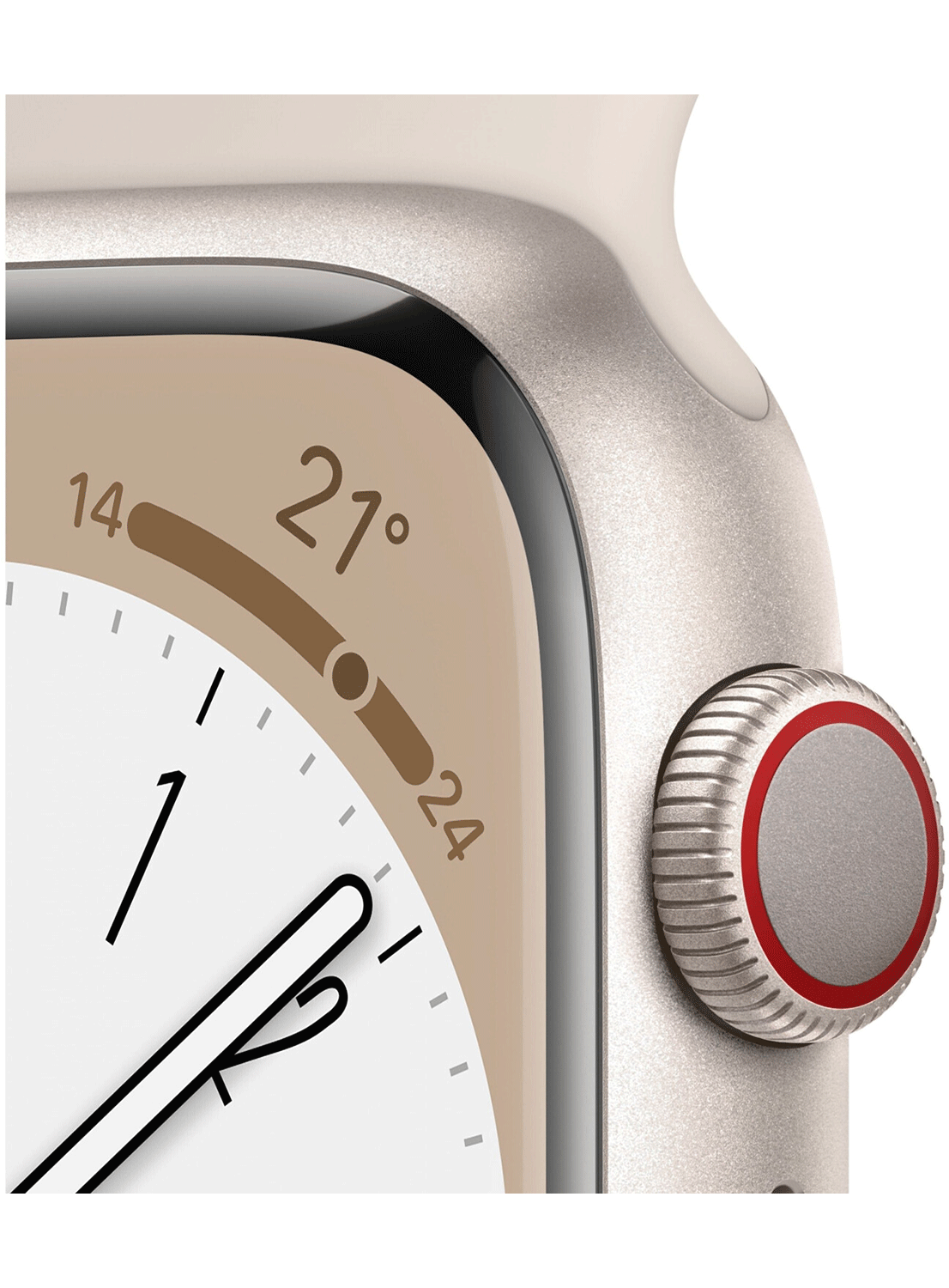 Apple Watch Series 8 4G 45mm Aluminium Case avec bracelet en silicone