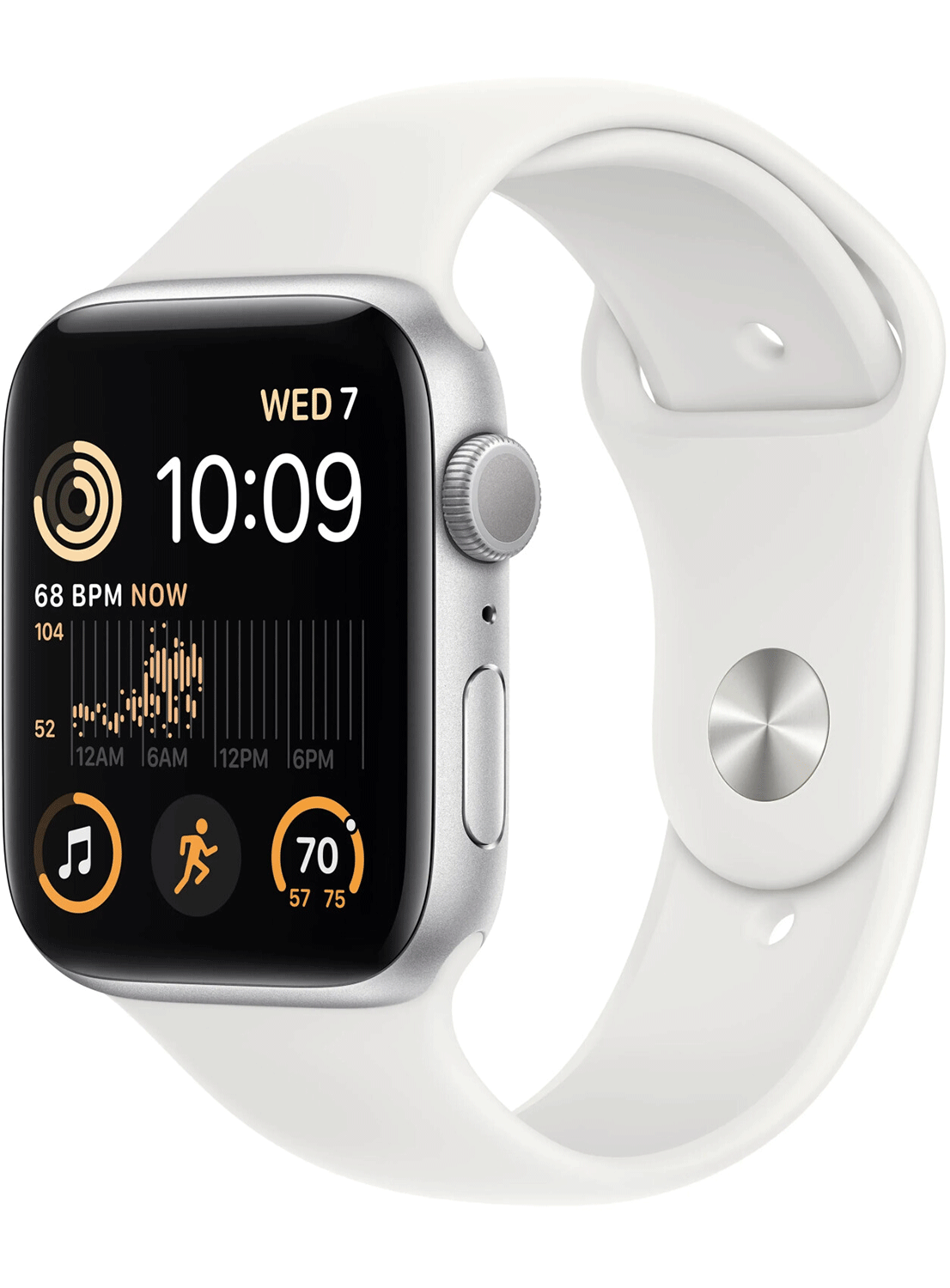 Apple Watch SE 2022 (GPS) Aluminium Case 44mm avec bracelet en silicone