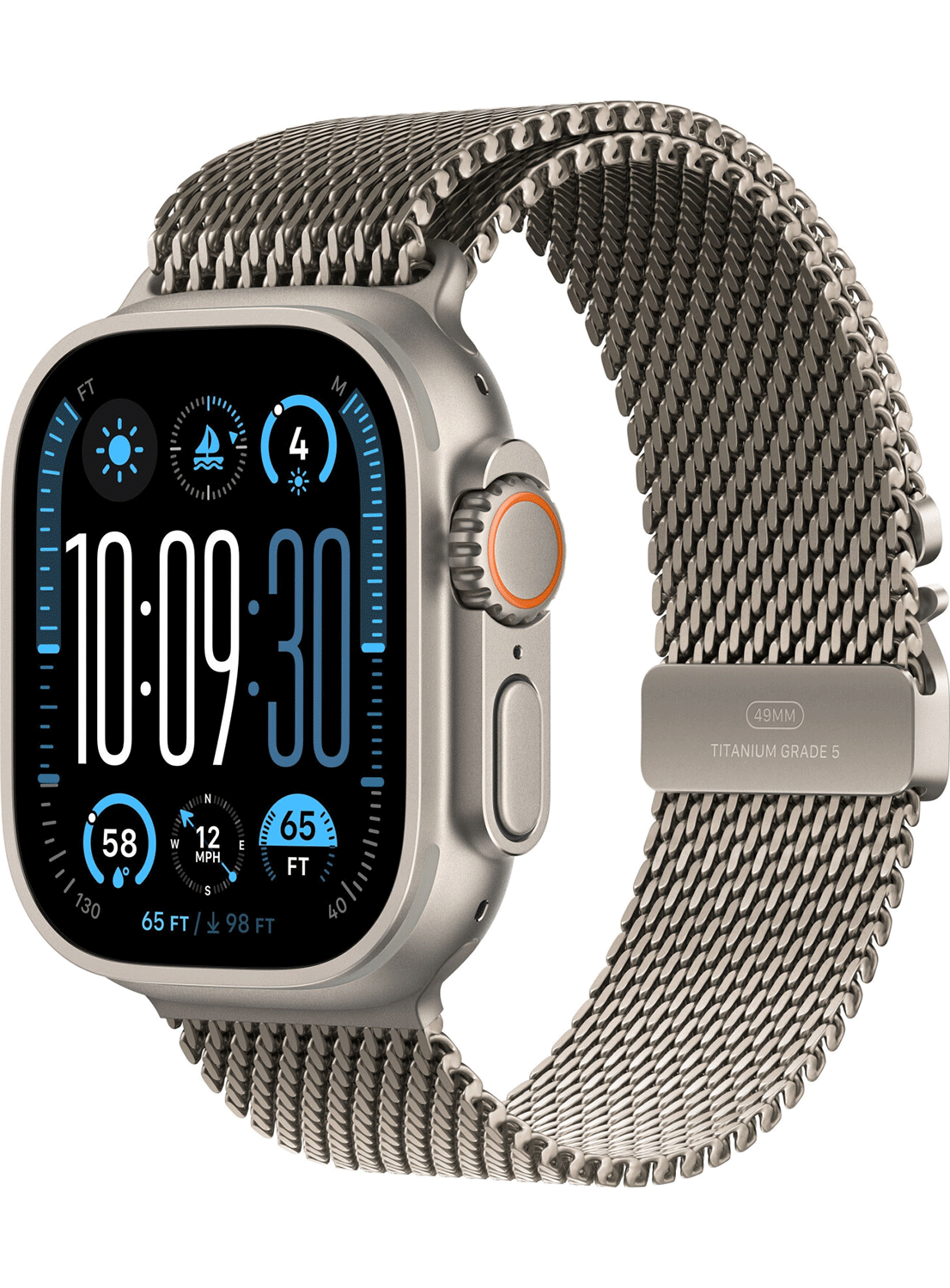 Apple Watch Ultra 2 49mm Titanium Case (2024) Milanese Loop