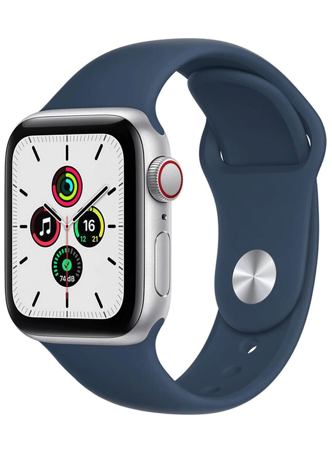 Apple Watch SE (GPS+Cellular) Aluminium Case 40mm avec bracelet en silicone