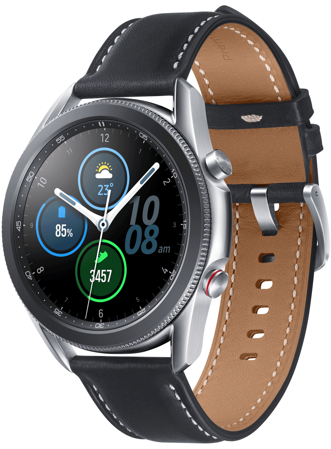 Samsung Galaxy Watch 3 4G 45mm acier inoxydable SM-R845 avec bracelet en silicone