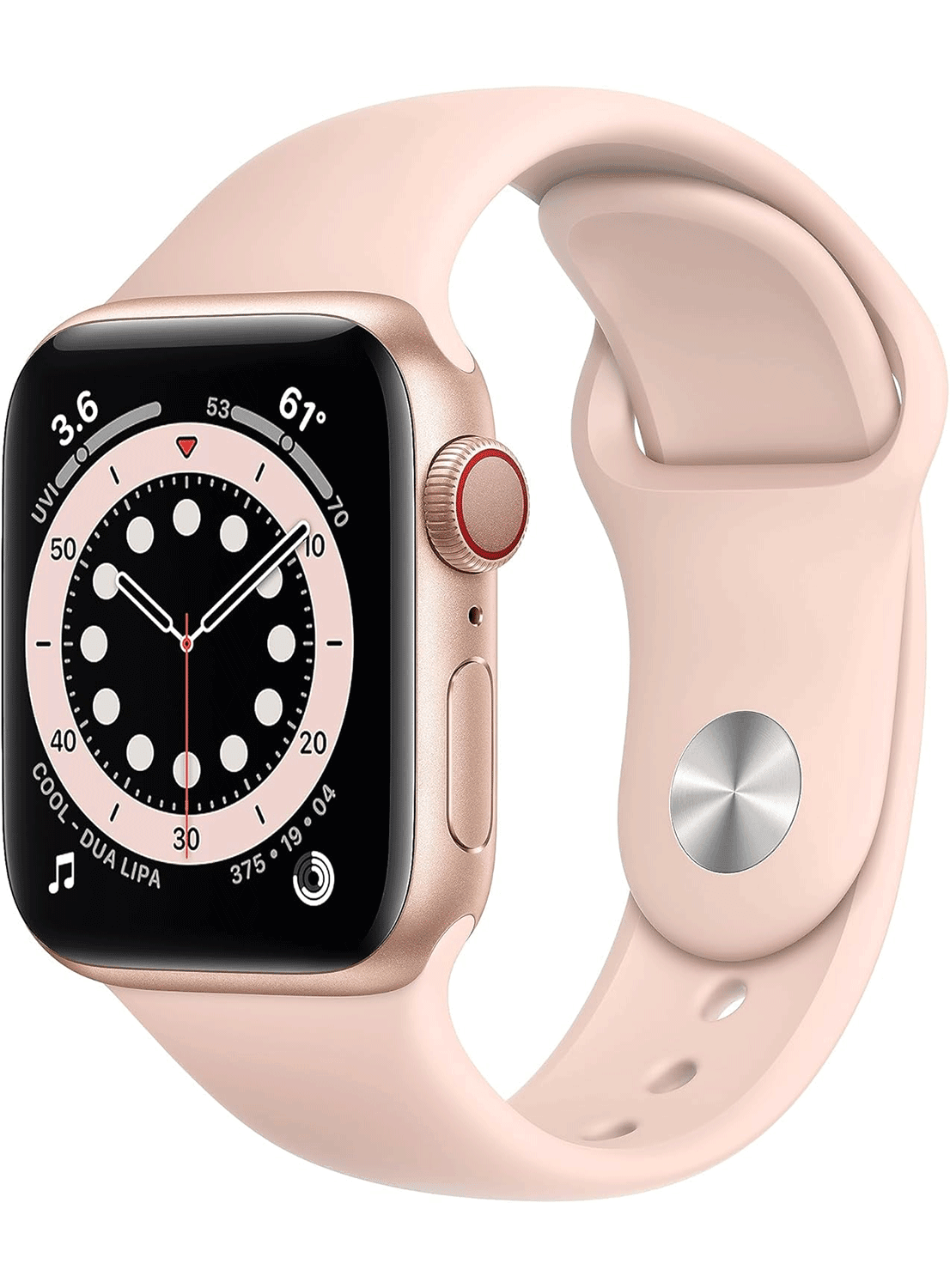 Apple Watch 6 GPS 40mm Aluminium Case avec bracelet en silicone