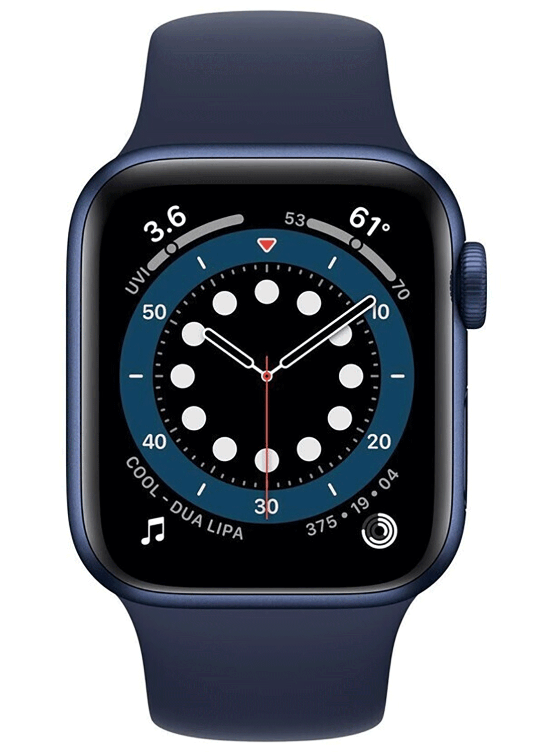 Apple Watch 6 GPS 40mm Aluminium Case avec bracelet en silicone