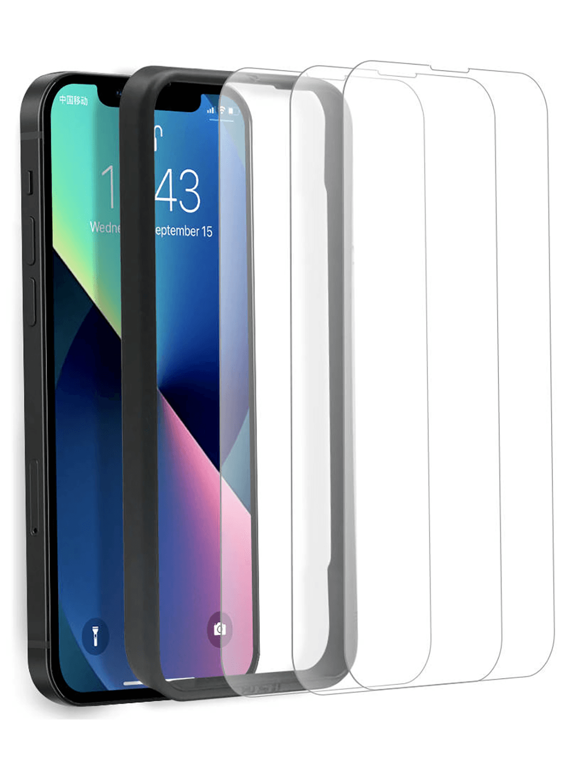 PanzerSchutz 9H Elite für iPhone 15 Serie (3 Stück) - CarbonPhone