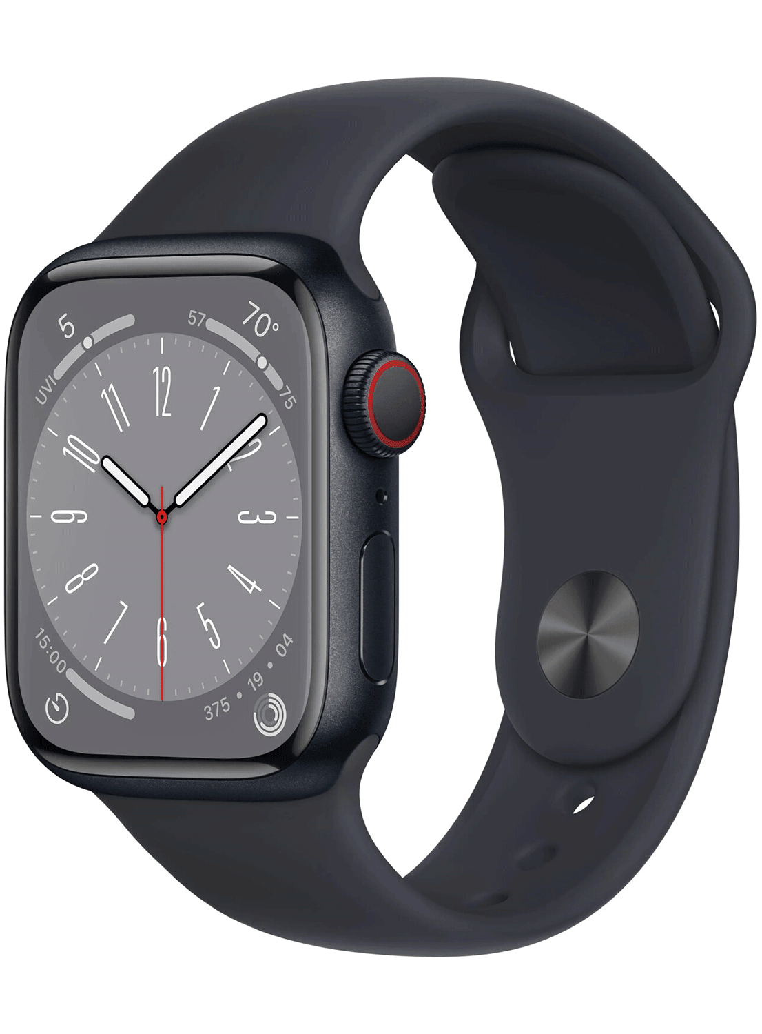 Apple Watch Series 8 GPS 41mm Aluminium Case avec bracelet en silicone