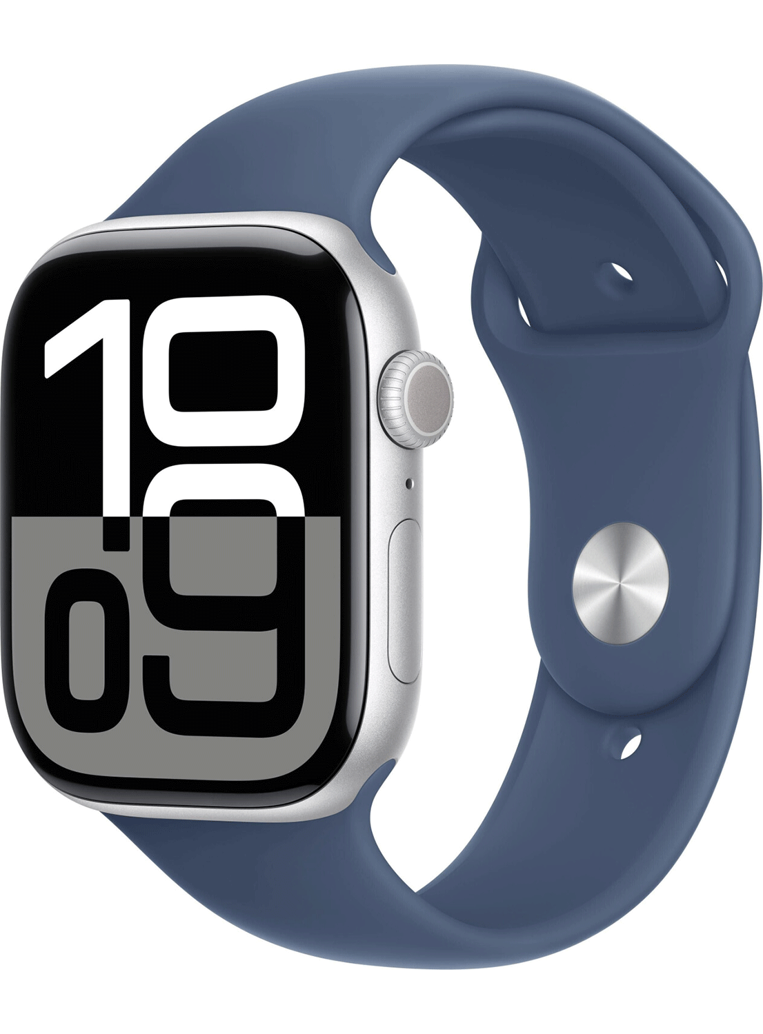 Apple Watch Series 10 GPS 46mm Aluminium Case avec bracelet en silicone