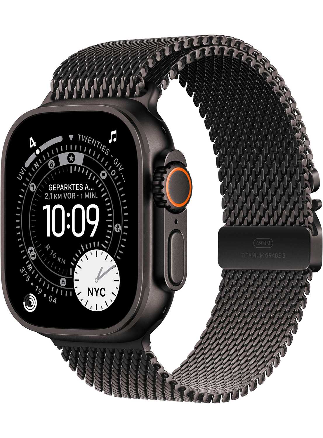 Apple Watch Ultra 3 49mm Titanium Case (2025) Milanese Loop