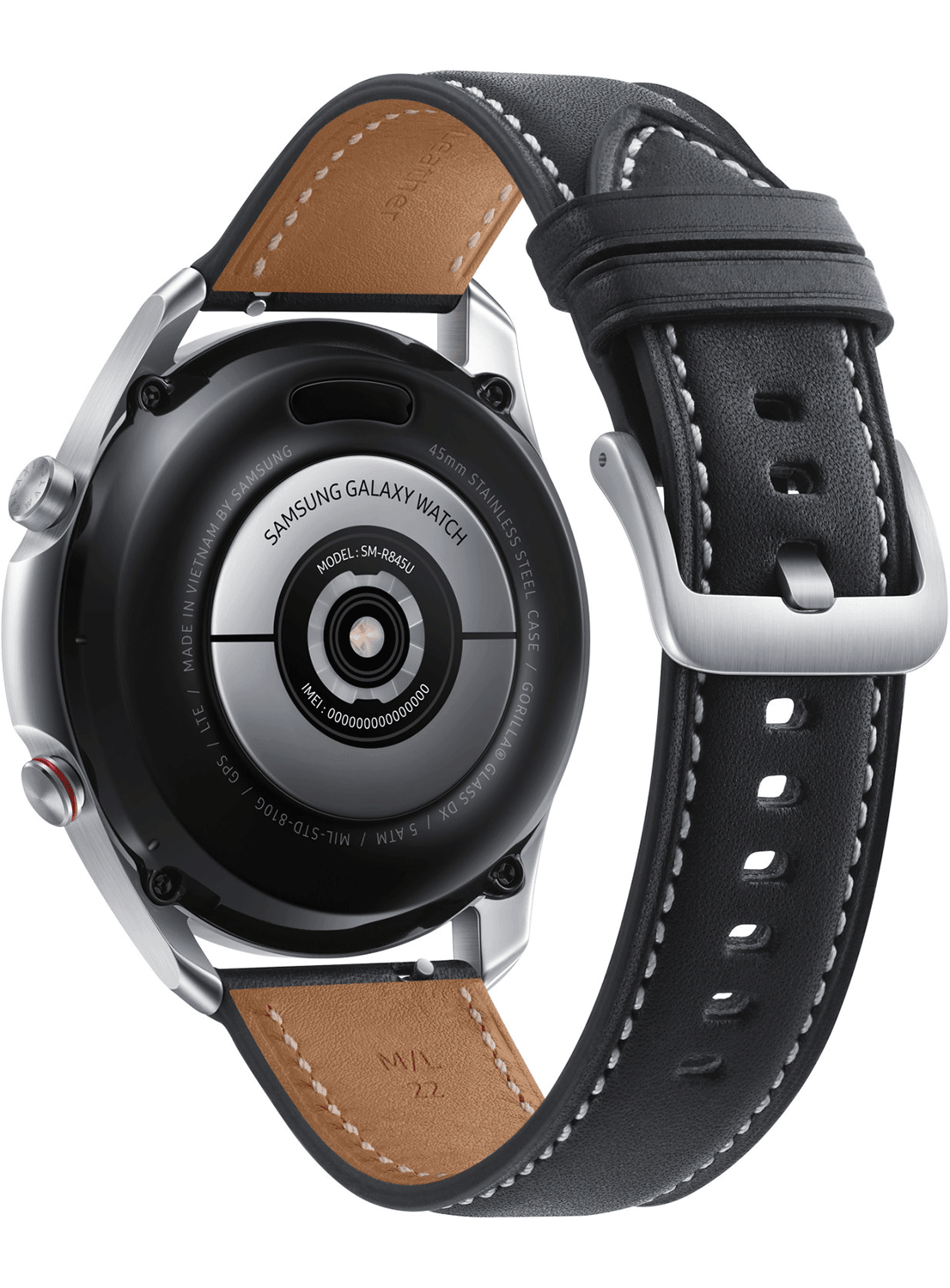 Samsung Galaxy Watch 3 4G 45mm acier inoxydable SM-R845 avec bracelet en silicone