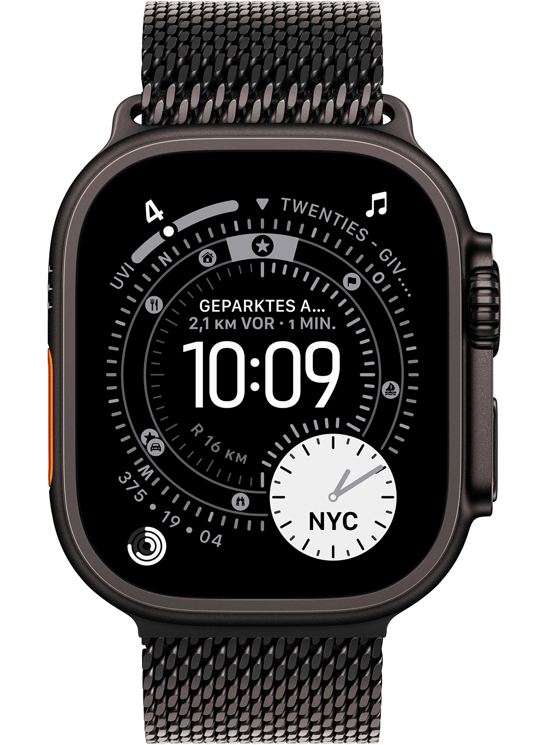 Apple Watch Ultra 3 49mm Titanium Case (2025) Milanese Loop