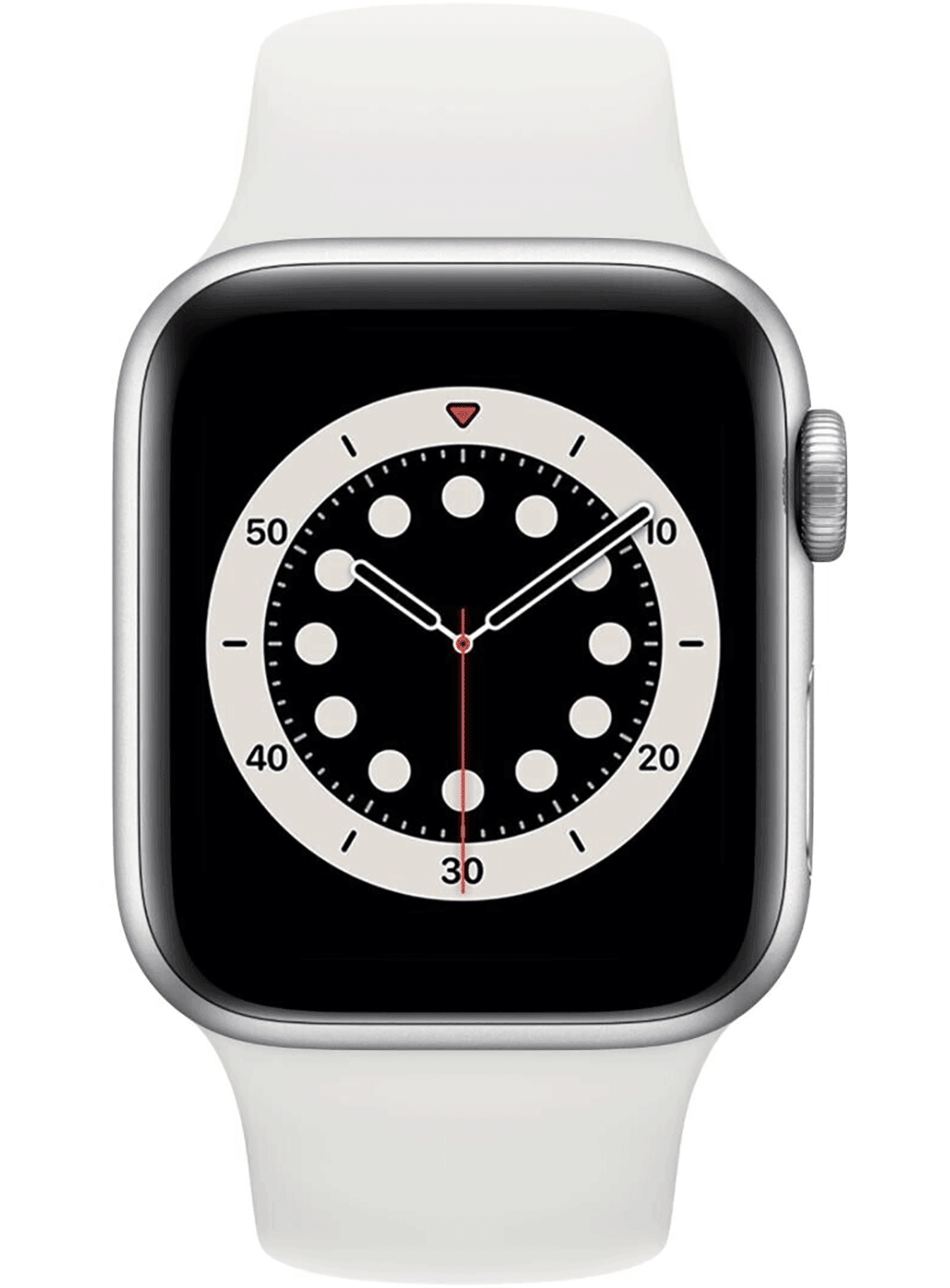 Apple Watch 6 LTE 40mm Aluminium Case avec bracelet en silicone