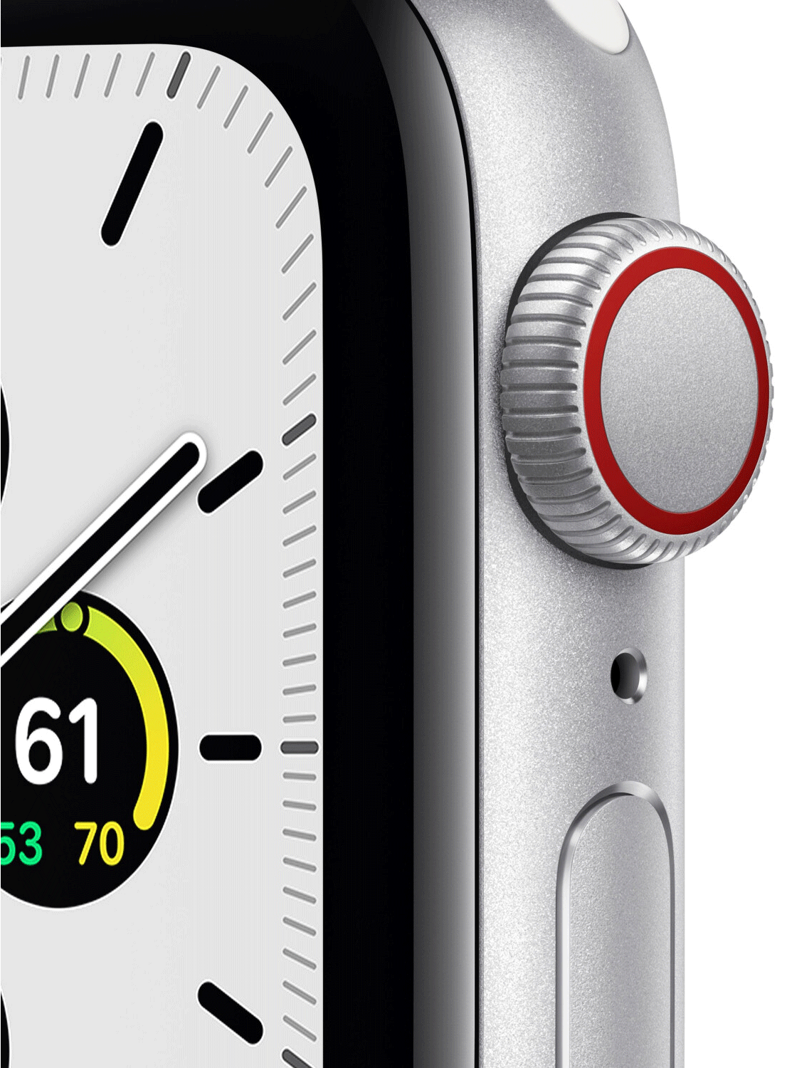 Apple Watch SE (GPS+Cellular) Aluminium Case 44mm avec bracelet en silicone