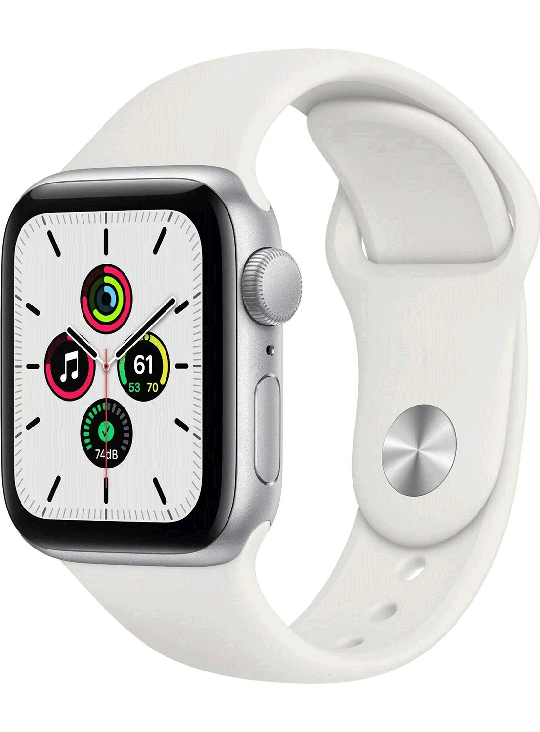 Apple Watch SE (GPS+Cellular) Aluminium Case 40mm avec bracelet en silicone