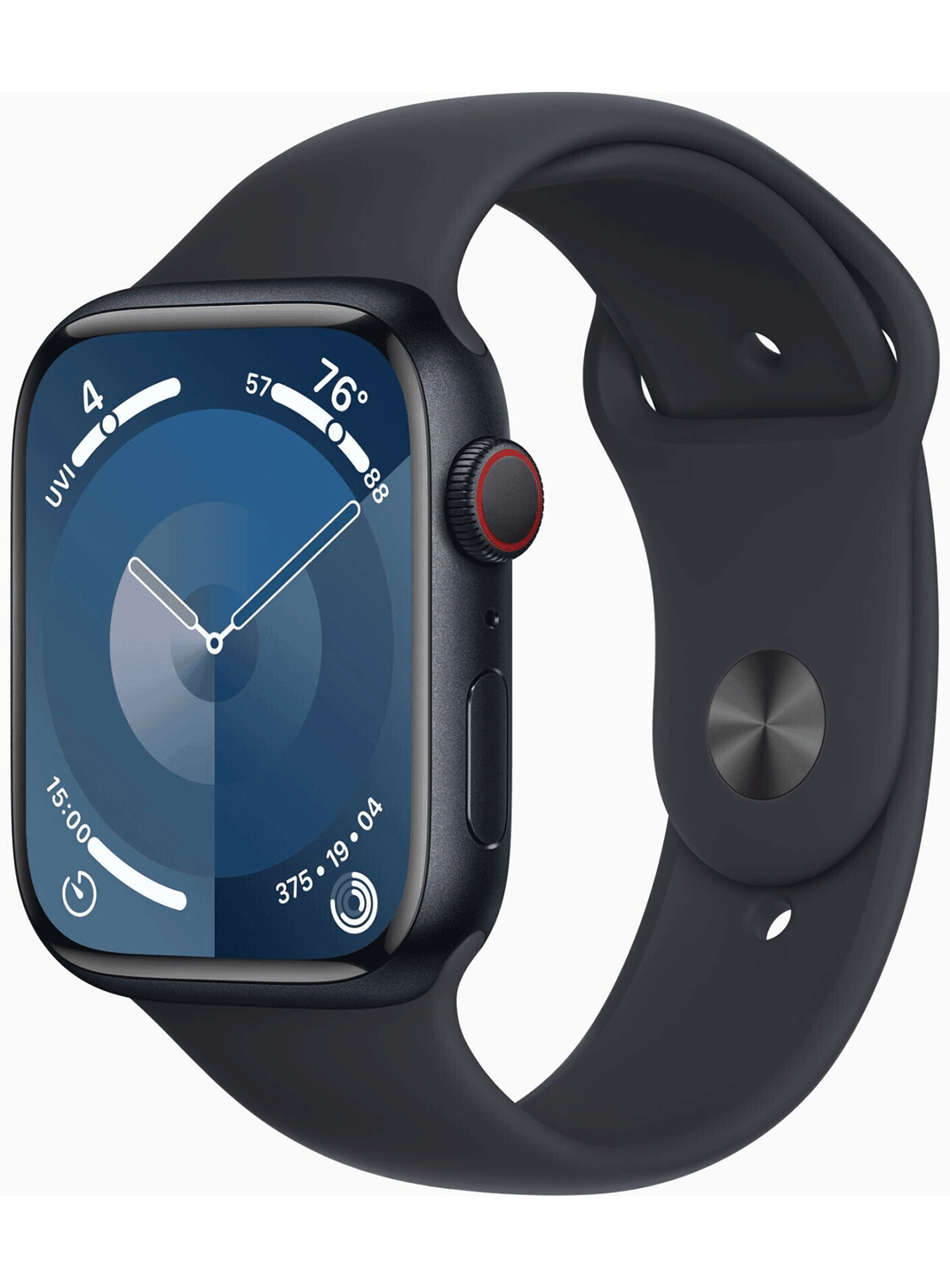 Apple Watch Series 9 4G 45mm Aluminium Case mit Silicon Armband - CarbonPhone