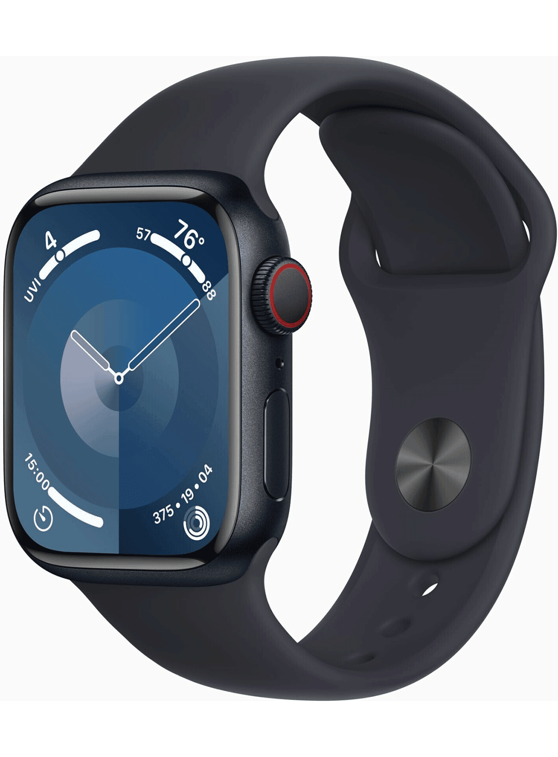 Apple Watch Series 9 GPS 41mm Aluminium Case mit Silicon Armband - CarbonPhone