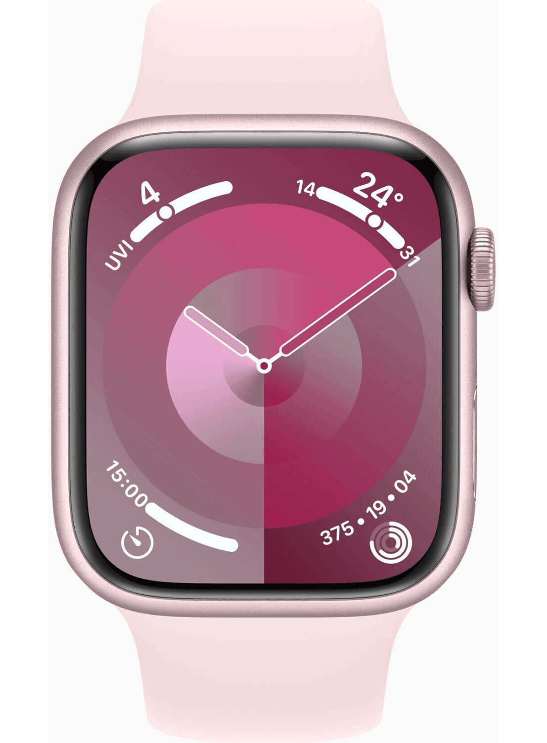 Apple Watch Series 9 GPS 45mm Aluminium Case mit Silicon Armband - CarbonPhone