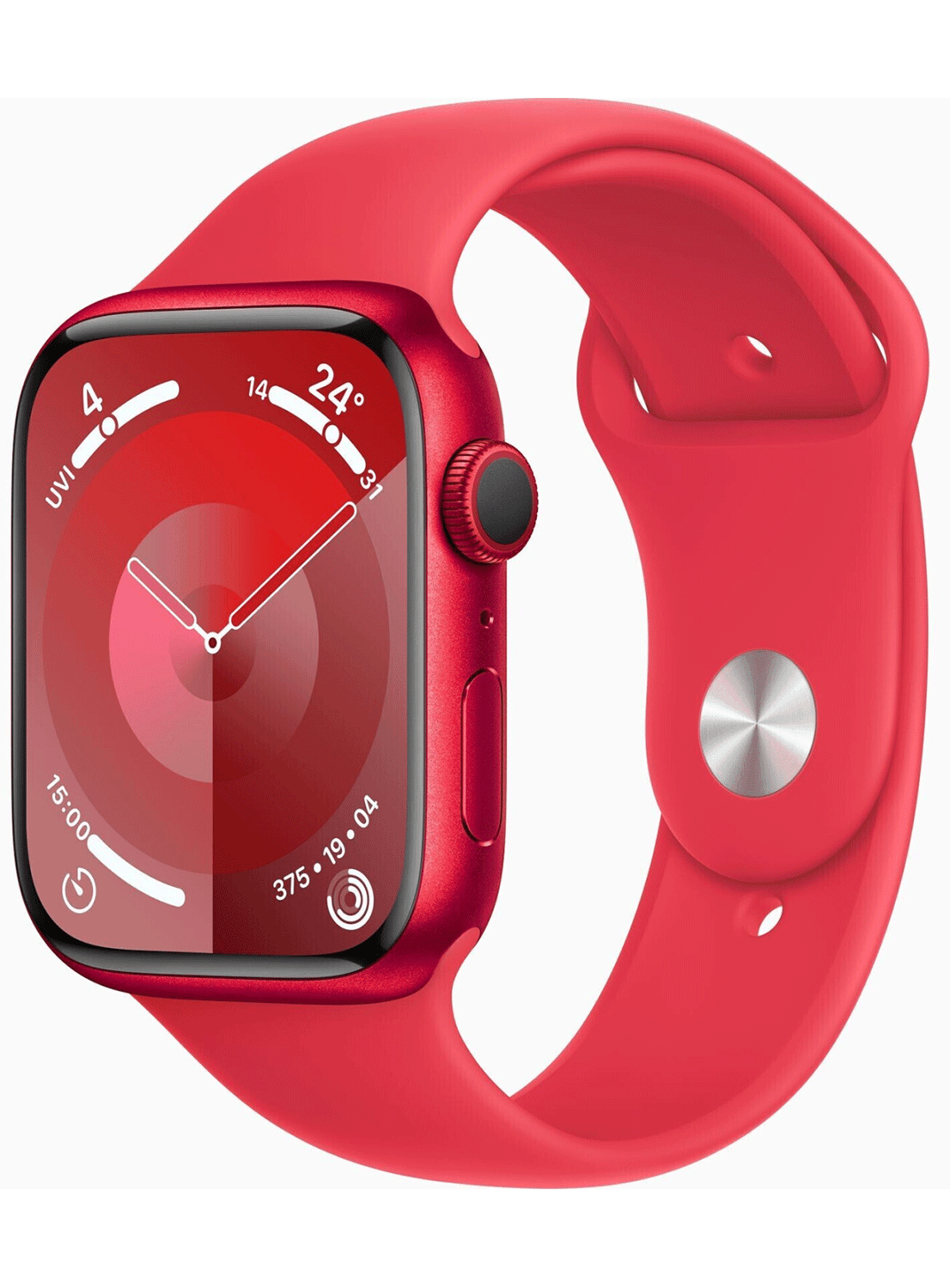 Apple Watch Series 9 GPS 45mm Aluminium Case mit Silicon Armband - CarbonPhone