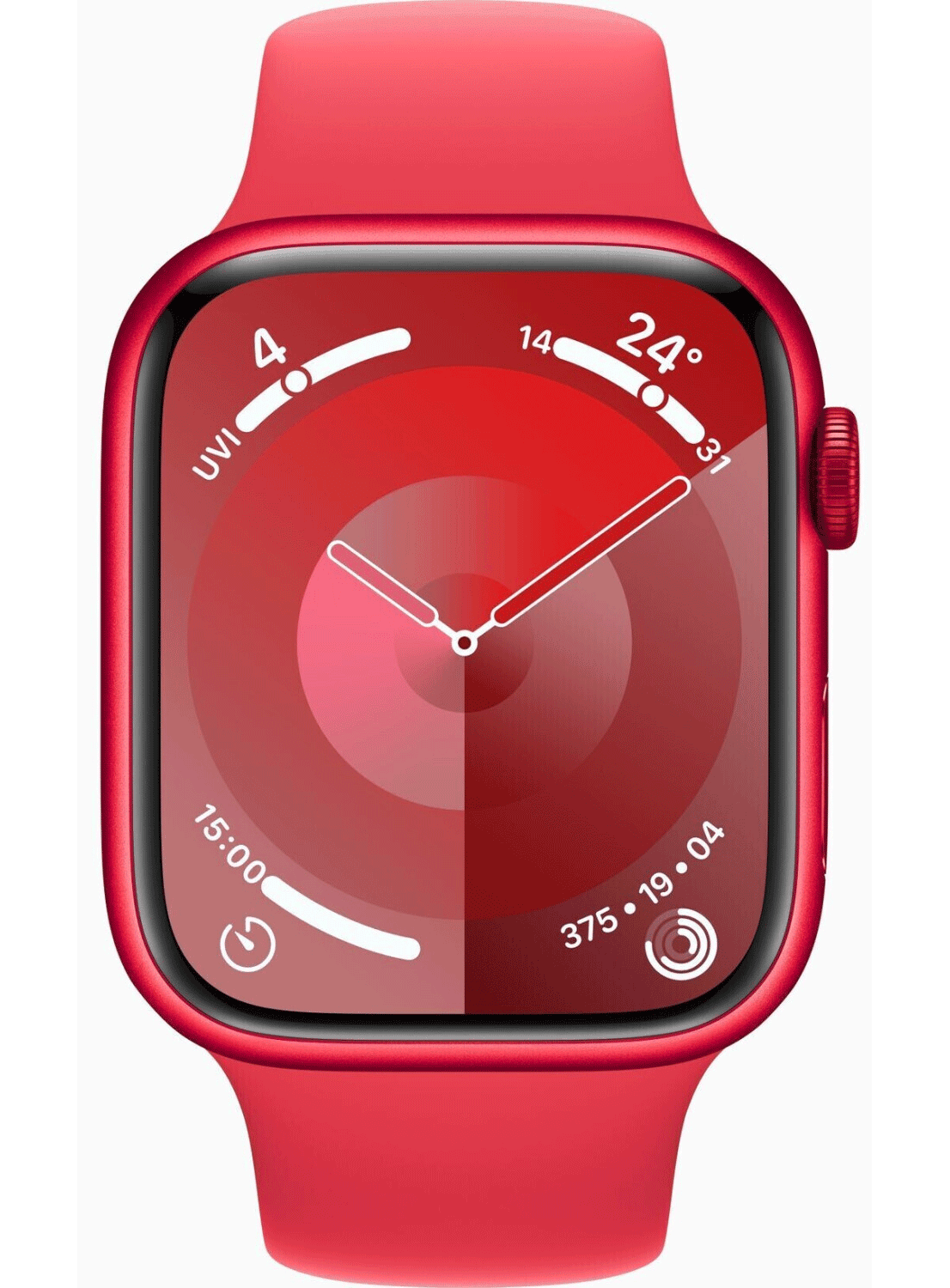 Apple Watch Series 9 GPS 45mm Aluminium Case mit Silicon Armband - CarbonPhone