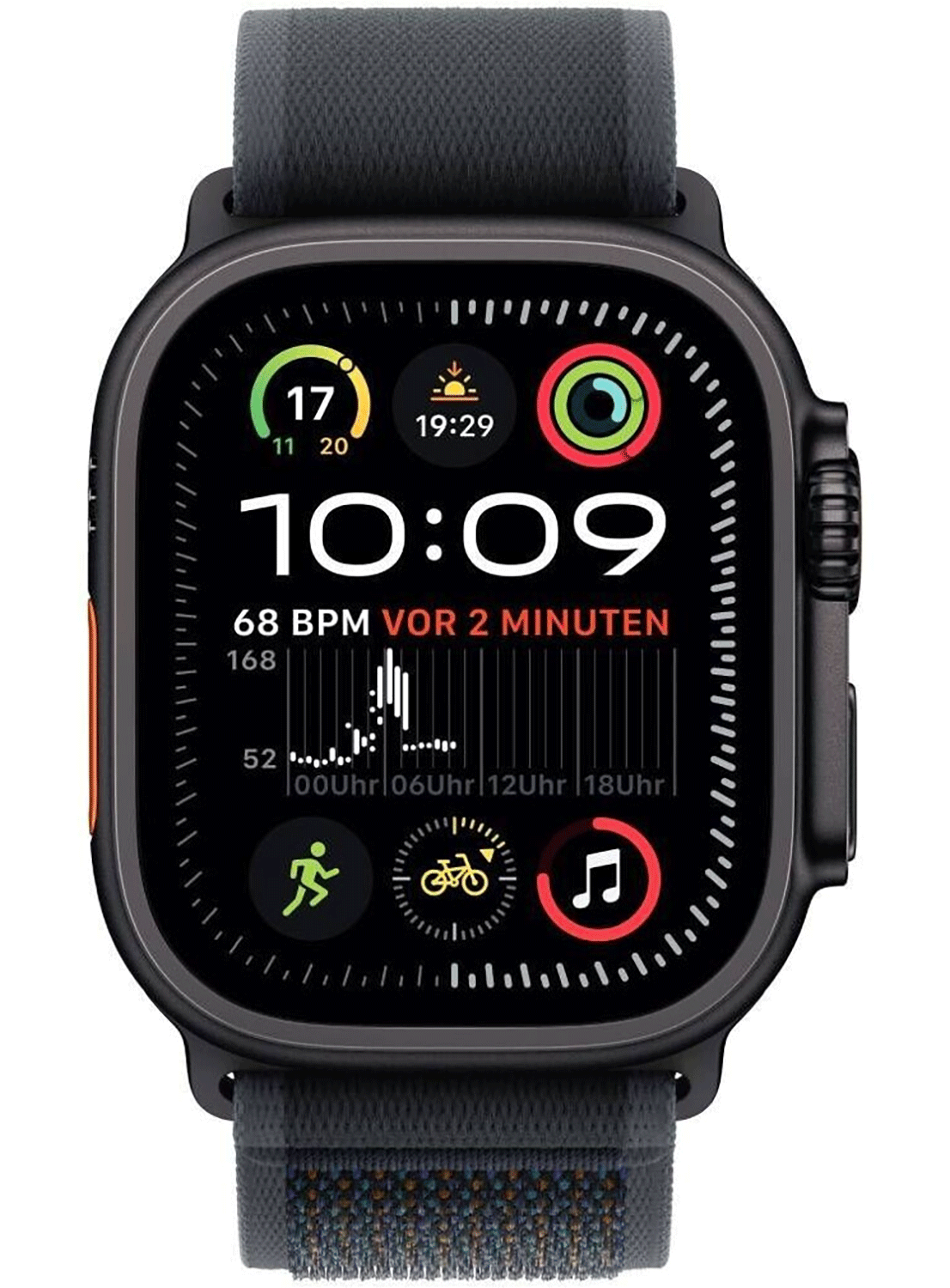 Apple Watch Ultra 2 49mm Titanium Black avec bracelet en silicone