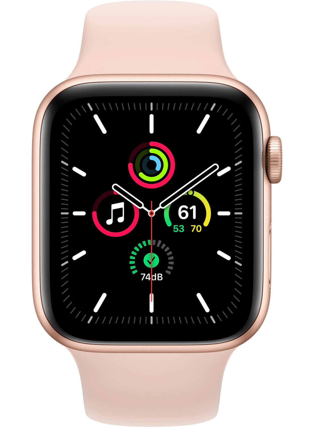 Apple Watch SE (GPS+Cellular) Aluminium Case 44mm avec bracelet en silicone