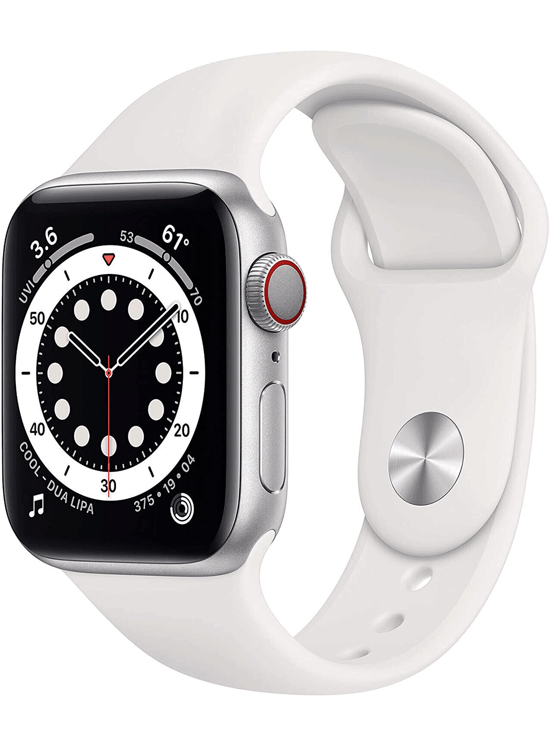 Apple Watch 6 GPS 40mm Aluminium Case avec bracelet en silicone