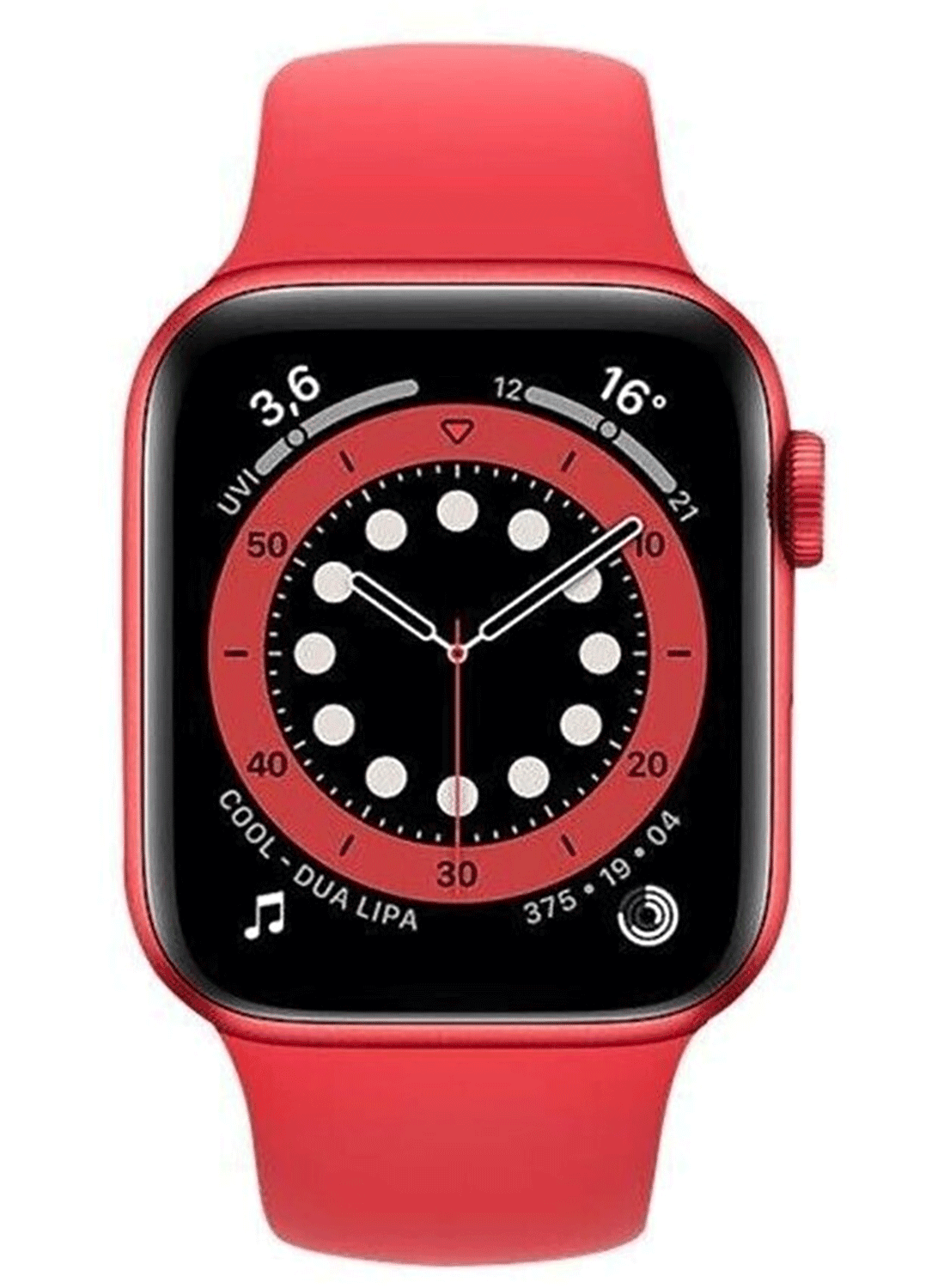 Apple Watch 6 GPS 40mm Aluminium Case avec bracelet en silicone