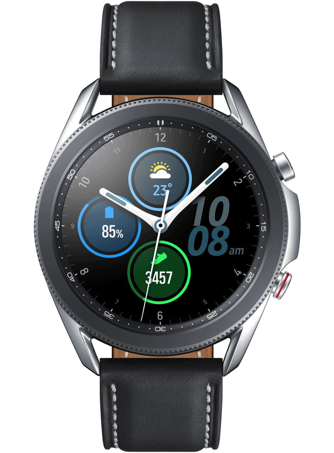 Samsung Galaxy Watch 3 4G 45mm acier inoxydable SM-R845 avec bracelet en silicone