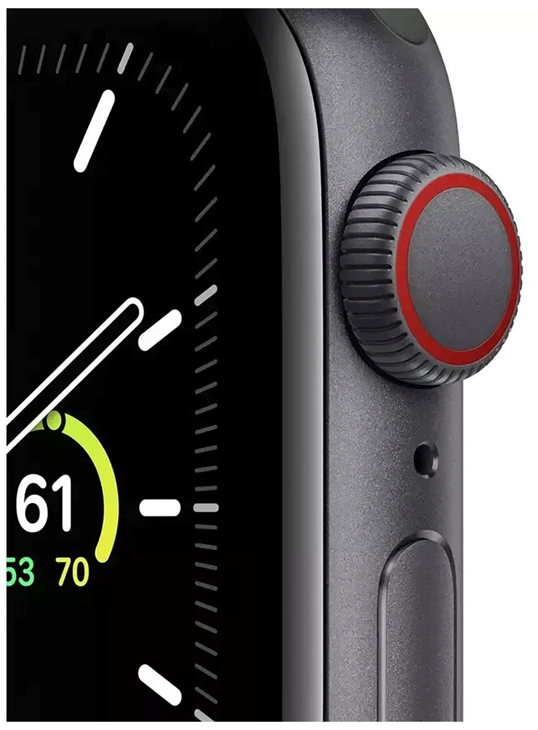 Apple Watch SE (GPS+Cellular) Aluminium Case 44mm avec bracelet en silicone