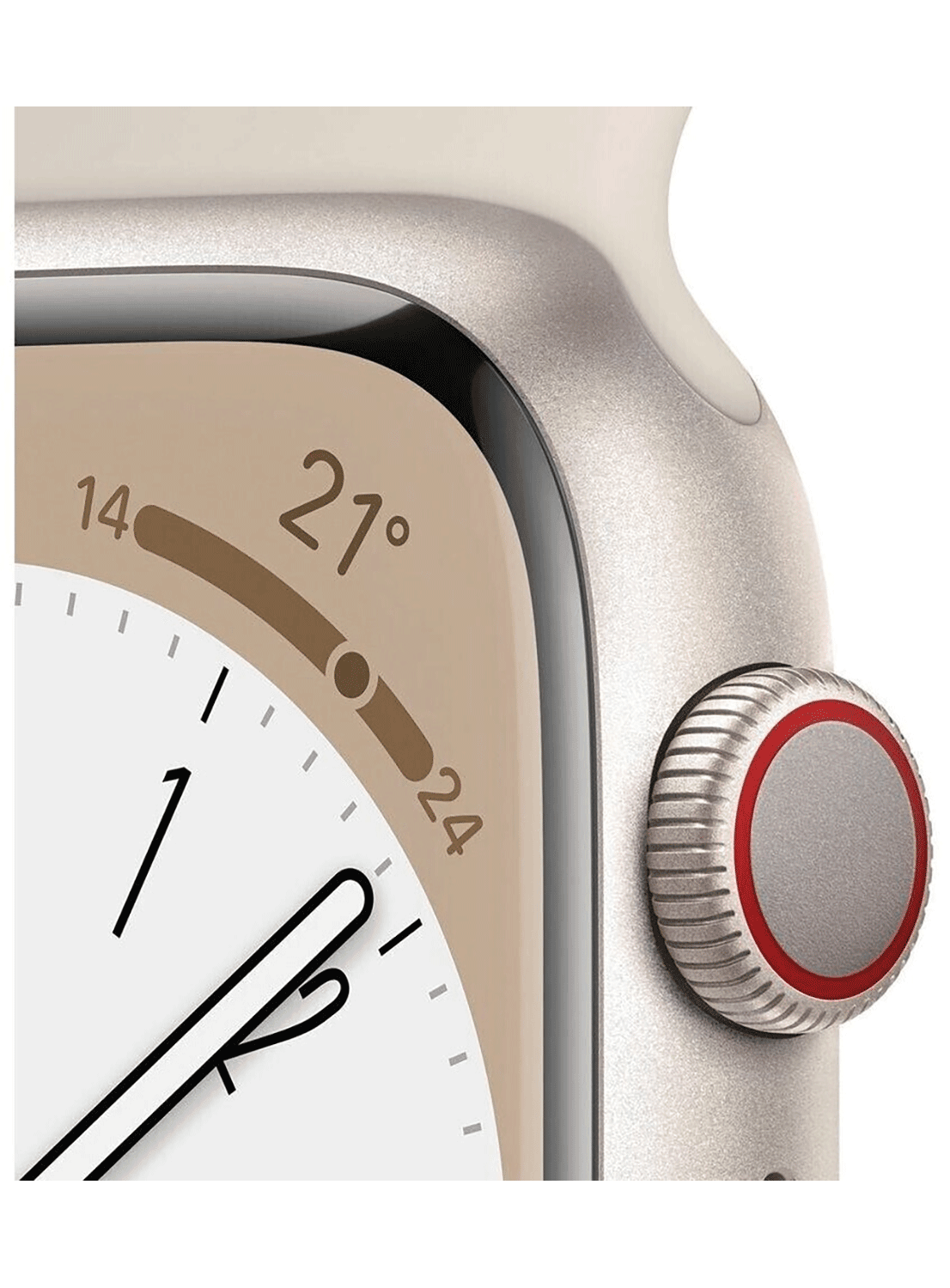 Apple Watch Series 8 GPS 41mm Aluminium Case avec bracelet en silicone
