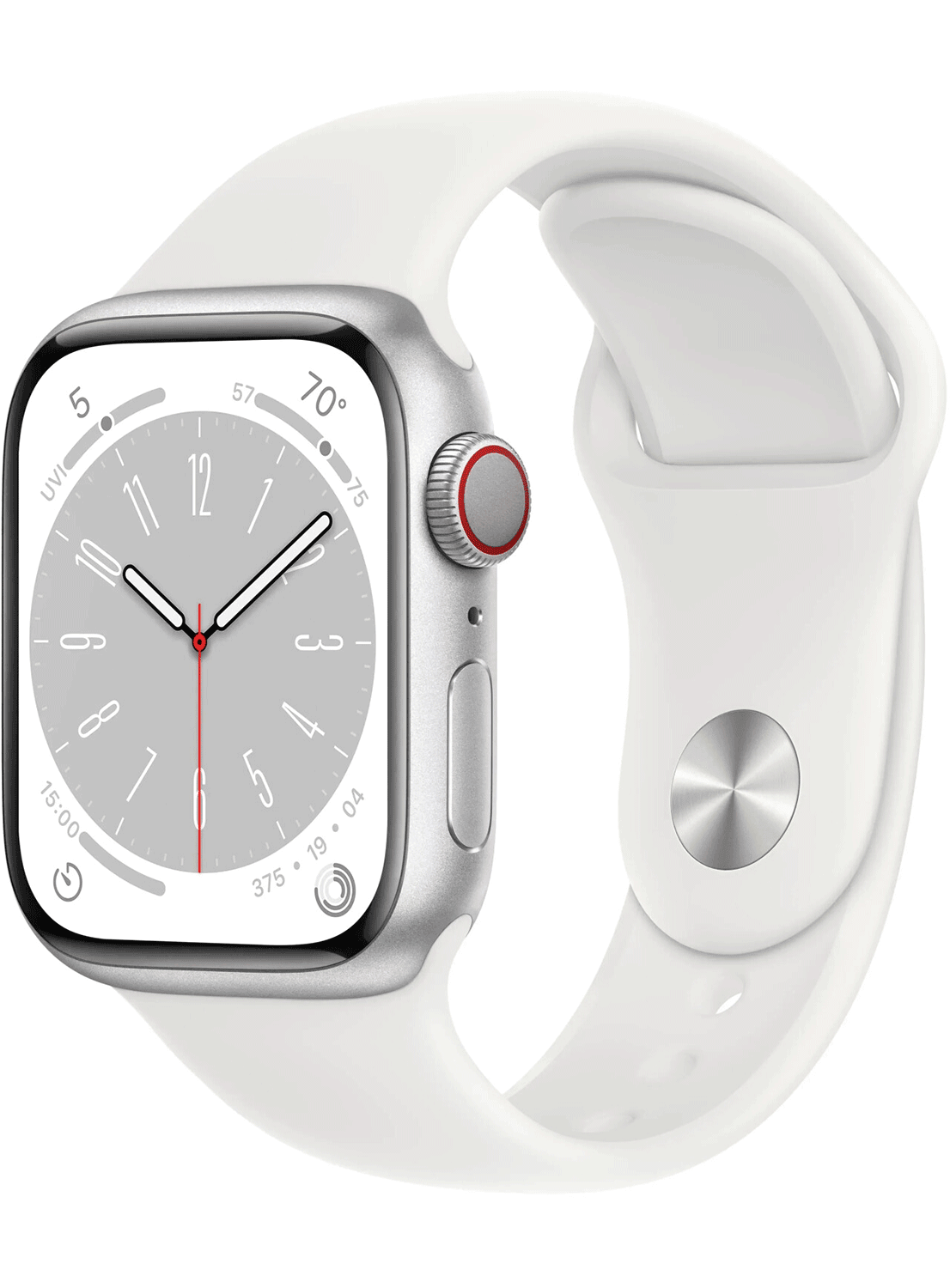 Apple Watch Series 8 GPS 41mm Aluminium Case avec bracelet en silicone