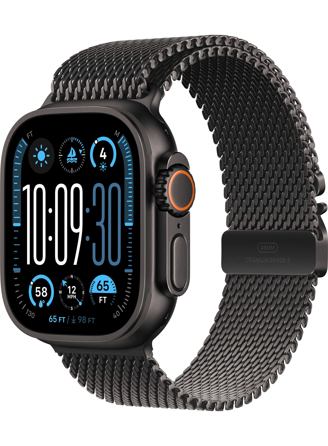 Apple Watch Ultra 2 49mm Titanium Case (2024) Milanese Loop