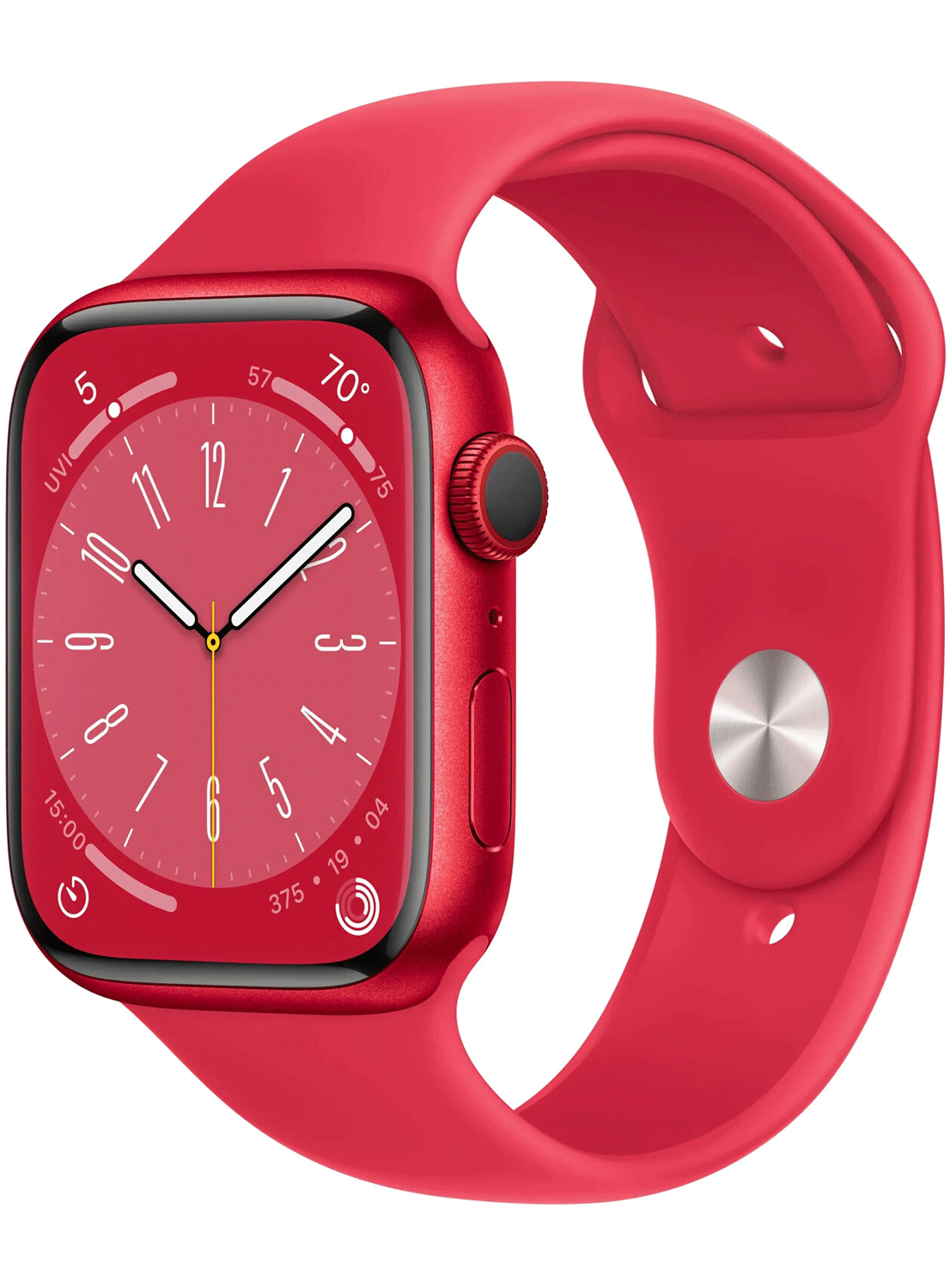 Apple Watch Series 8 4G 45mm Aluminium Case avec bracelet en silicone