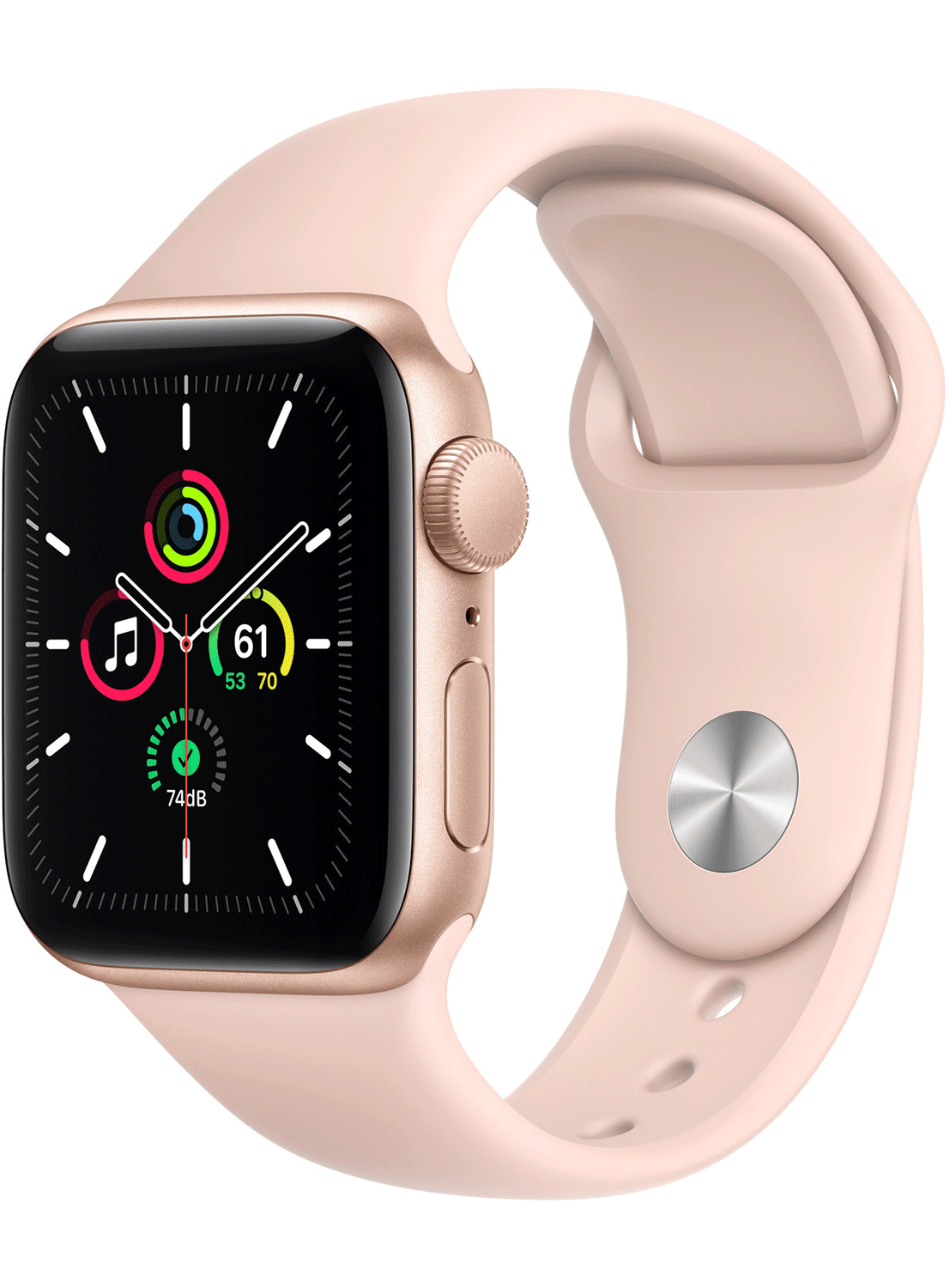 Apple Watch SE (GPS+Cellular) Aluminium Case 40mm avec bracelet en silicone