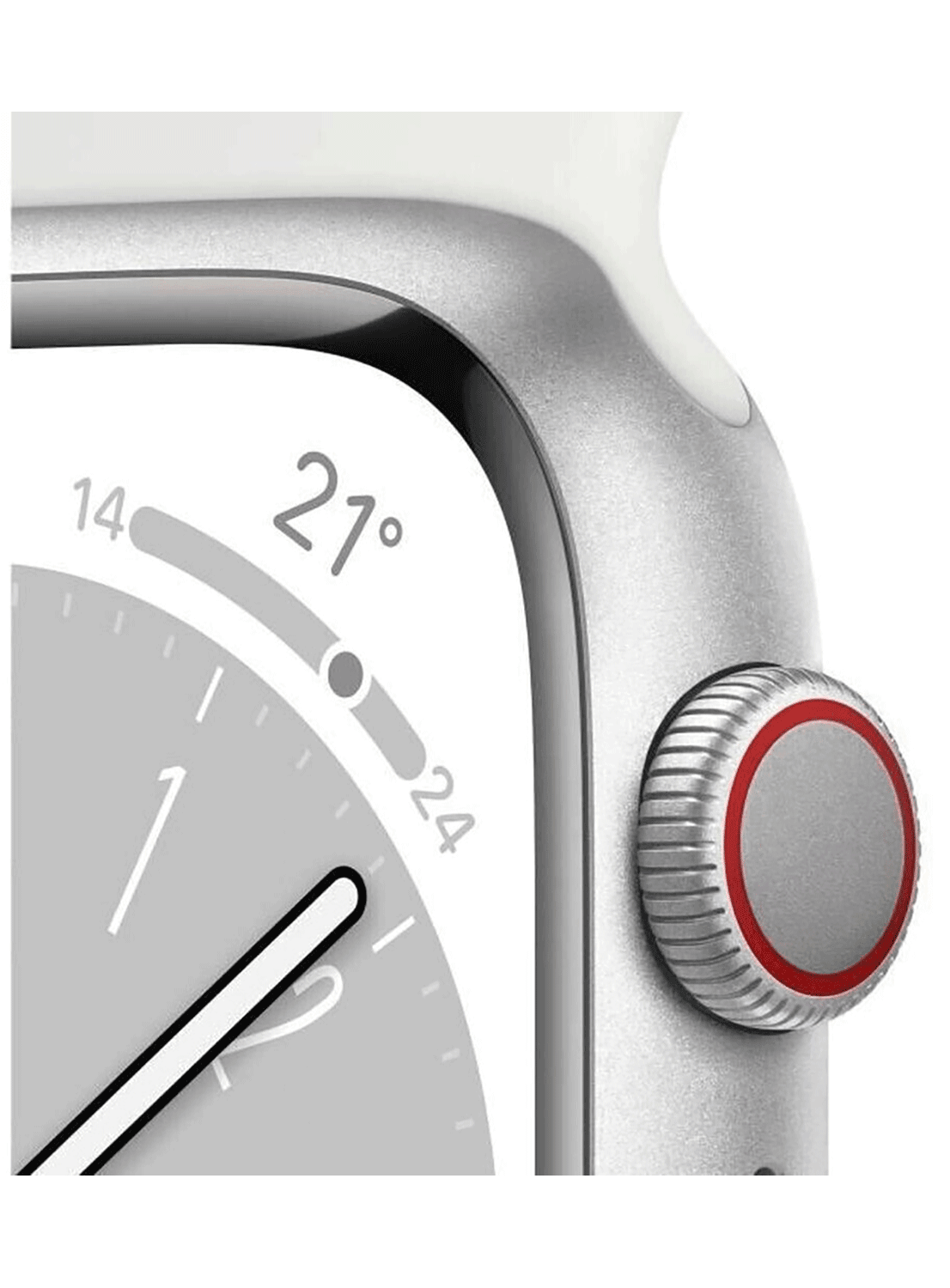 Apple Watch Series 8 GPS 41mm Aluminium Case avec bracelet en silicone