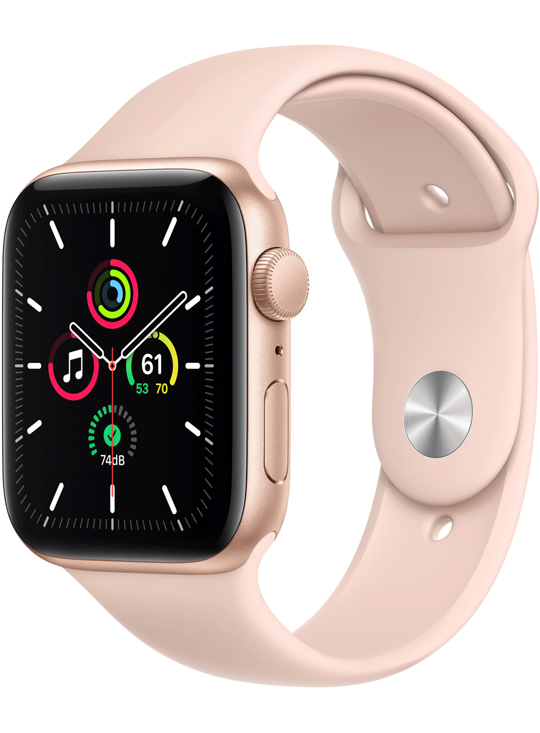 Apple Watch SE (GPS) Aluminium Case 44mm avec bracelet en silicone